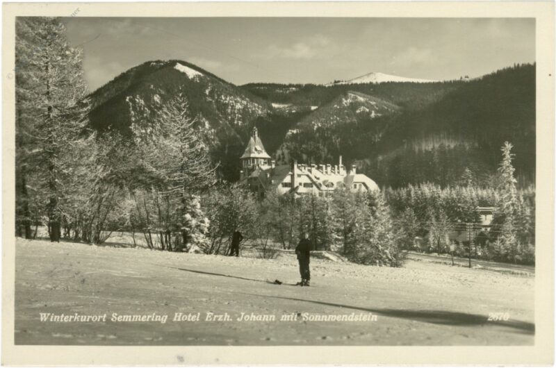 semmering, hotel erzh. johann mit sonnwendstein