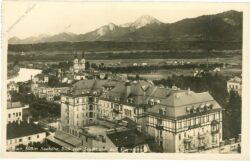 villach, blick vom stadtturm auf parkhotel