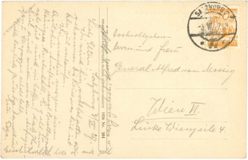 salzburg, gegen den untersberg und hohen göll