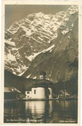 königsee, st. bartholomä mit watzmann