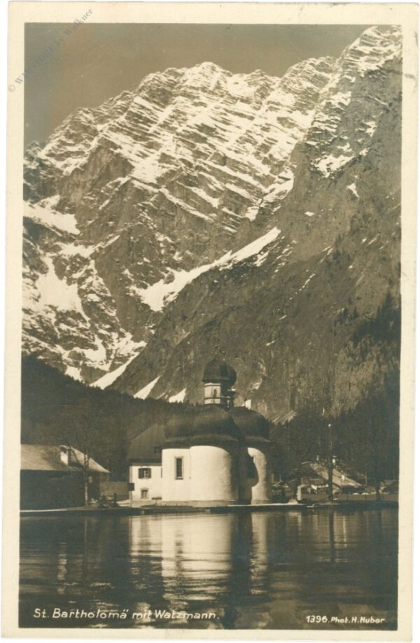 königsee, st. bartholomä mit watzmann