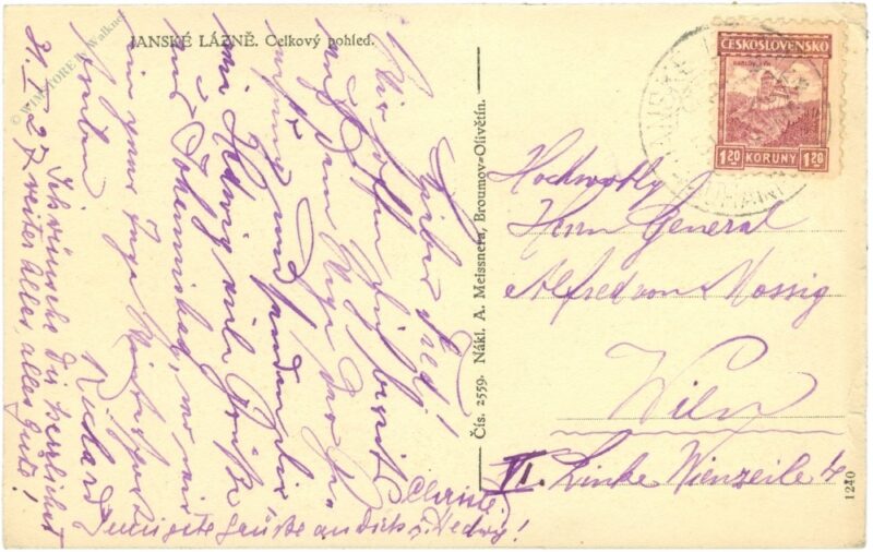 johannisbad (janske lazne), ansicht