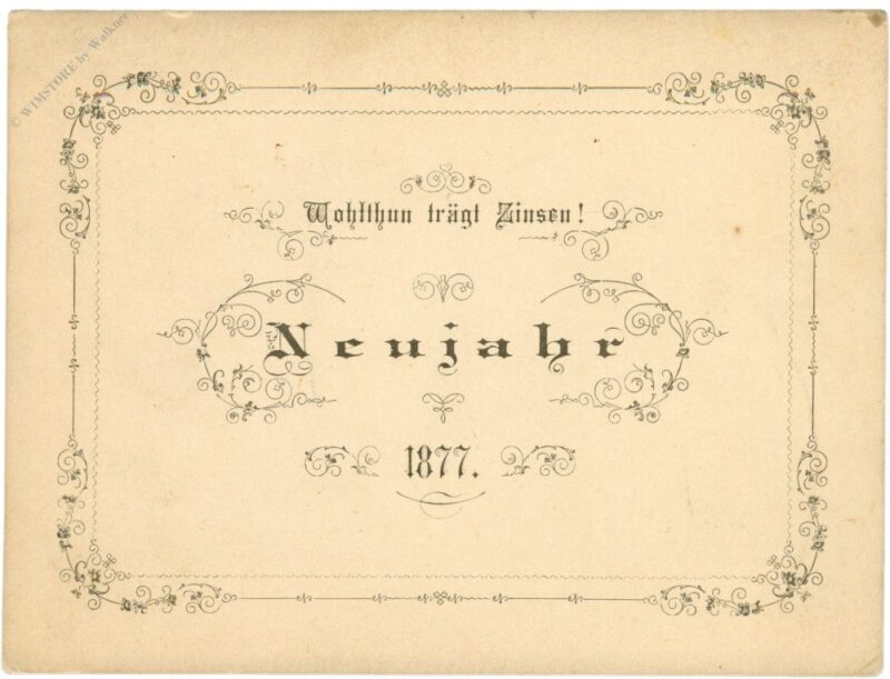 neujahr 1877, ortsansicht