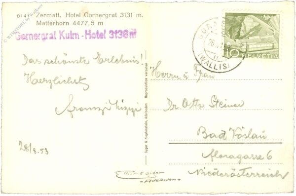 zermatt, hotel gornergrat, matterhorn