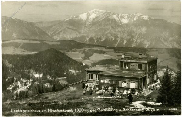 semmering, liechtensteinhaus gegen semmering und schneeberg