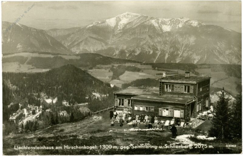 semmering, liechtensteinhaus gegen semmering und schneeberg
