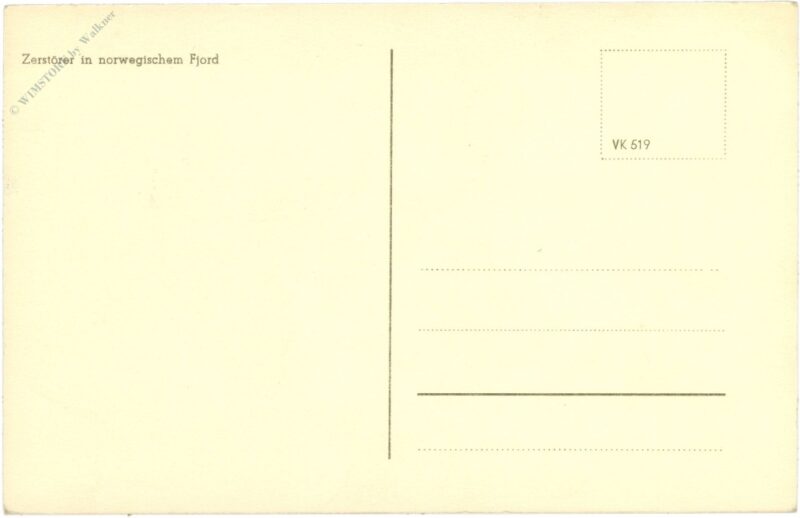 zerstörer im norwegischen fjord