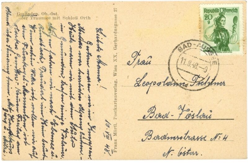 gmunden, der traunsee mit schloss orth