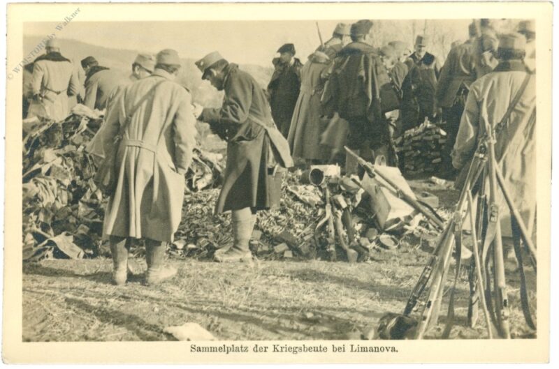 sammelplatz der kriegsbeute bei limanova