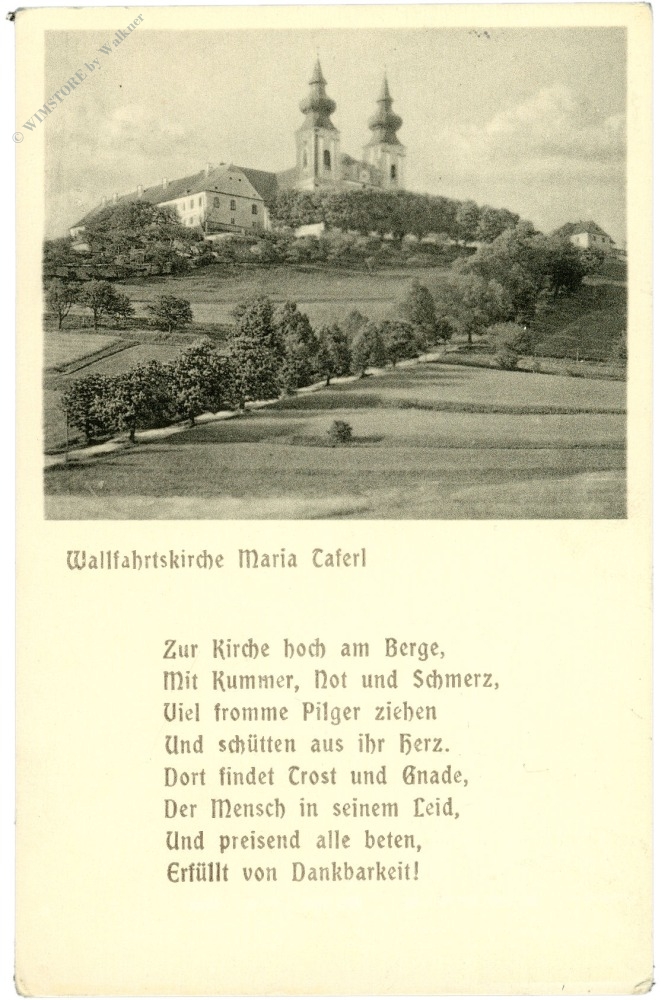 maria taferl, wallfahrtskirche mit vers maria taferl, wallfahrtskirche mit vers