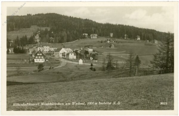 mönichkirchen am wechsel, ortsansicht