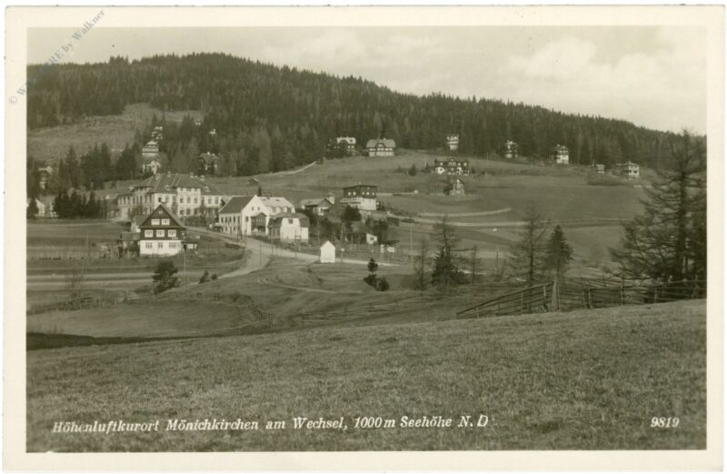 mönichkirchen am wechsel, ortsansicht mönichkirchen am wechsel, ortsansicht