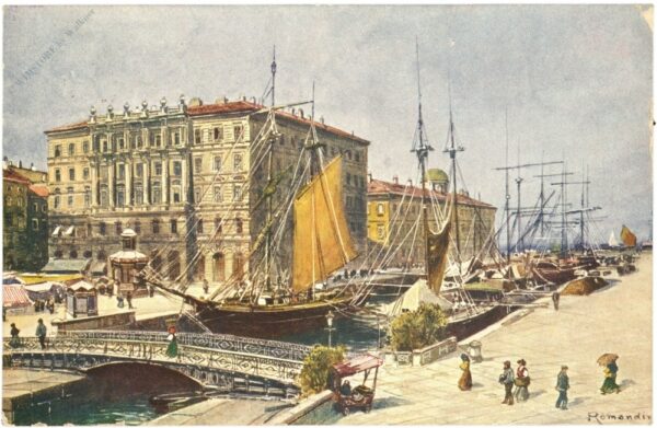 triest, canale, ponterosso e piazza