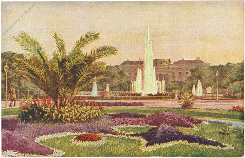 wien 3, hochstrahlbrunnen auf dem schwarzenbergplatz