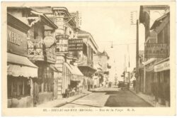 soulac sur mer, rue de la plage