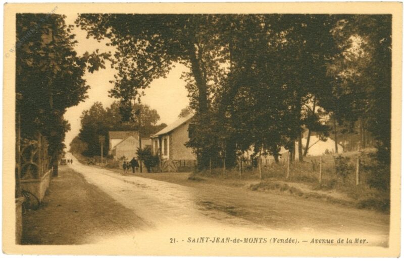 saint jean de monts, straßenansicht saint jean de monts, straßenansicht
