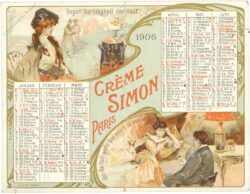 paris, creme simon jahreskalender 1906