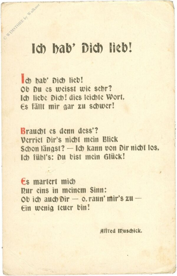 ich hab dich lieb...