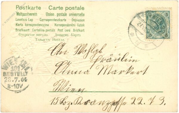 glückwünsche, engerl zieht blumenkutsche