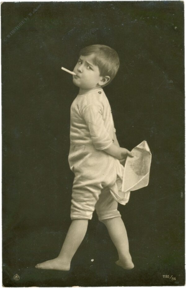 rauchender bub