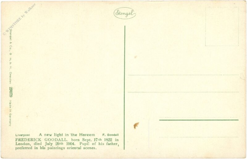 goodall, frederick: a new light in the hareem