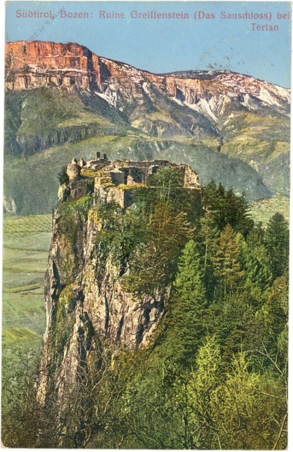 bozen, ruine greiffenstein (das sauschloss) bei terlan