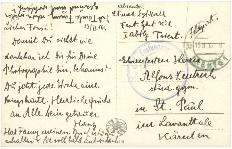 Überraschte italienische radfahrpatrouille