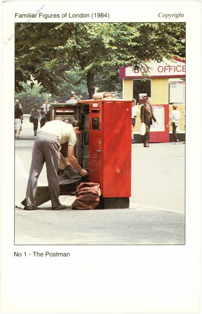 london, familiar figures of london postman