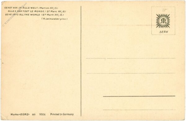 gehet hin in alle welt (marcus xvi, 15.)