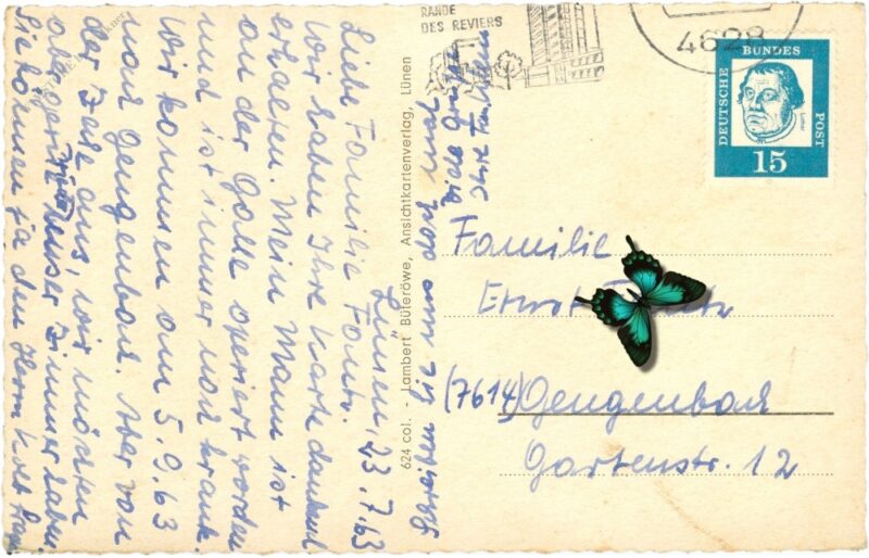 lünen, blick zum stadtbad mit rathaus und altstadtkirche