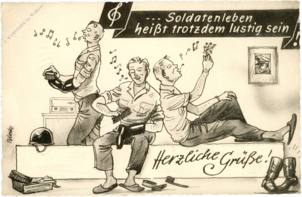 soldatenleben heißt trotzdem lustig sein!