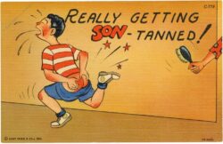 really getting son tanned