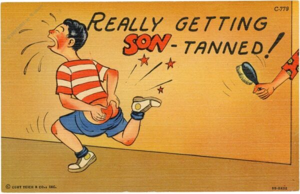 really getting son tanned