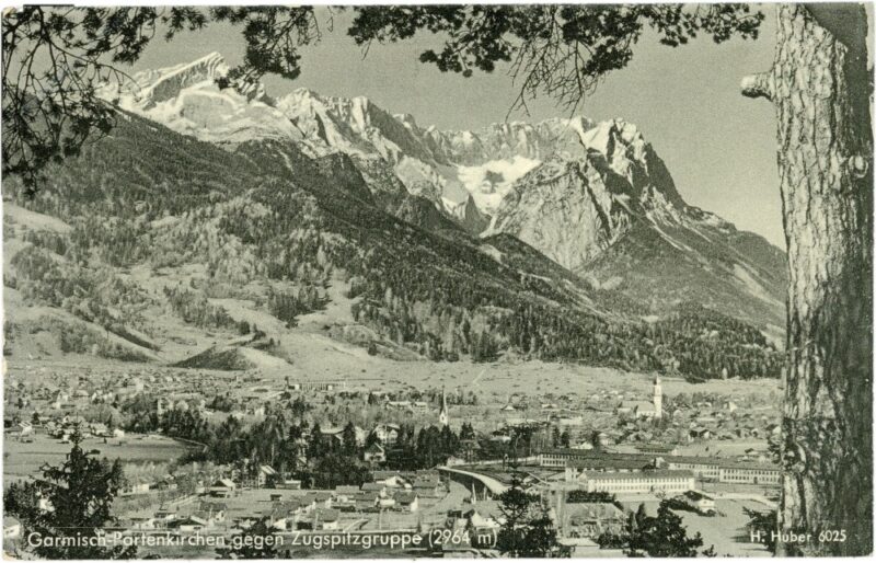 garmisch partenkirchen, gegen zugspitzgruppe