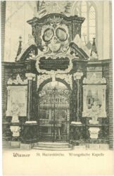 wismar, st. marienkirche, wrangelsche kapelle