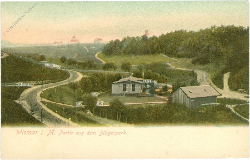 wismar, partie aus dem bürgerpark