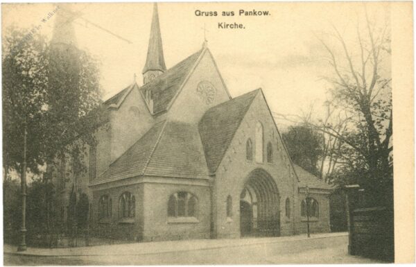 berlin, gruß aus pankow, kirche
