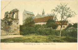 petersberg bei halle, ruine und kirche