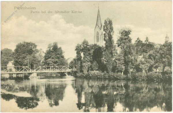 pforzheim, partie bei der altstädter kircher