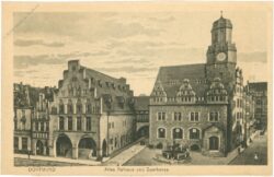 dortmund, altes rathaus und sparkasse