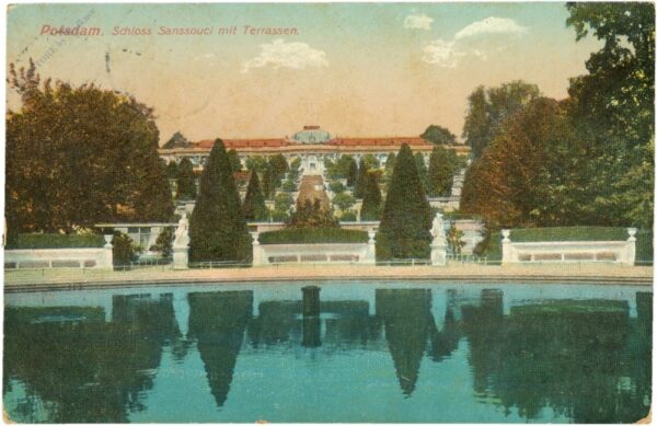 potsdam, schloss sanssouci mit terrassen