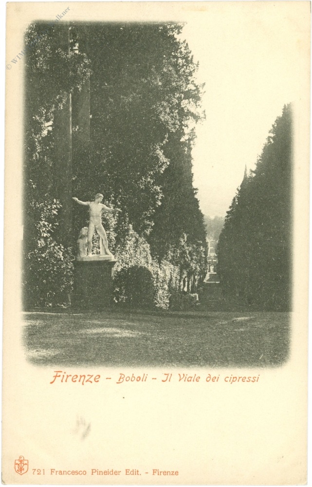 florenz, bobli, il viale dei cipressi