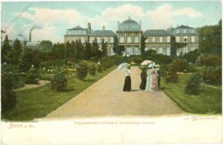 bonn, poppelsdorfer schloss und botanischer garten