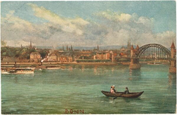 bonn, mit rheinbrücke