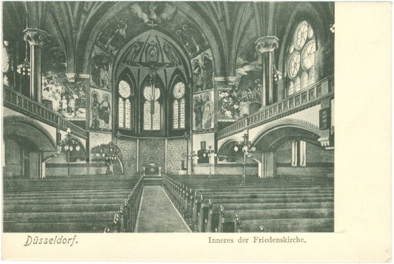 düsseldorf, inneres der friedenskirche