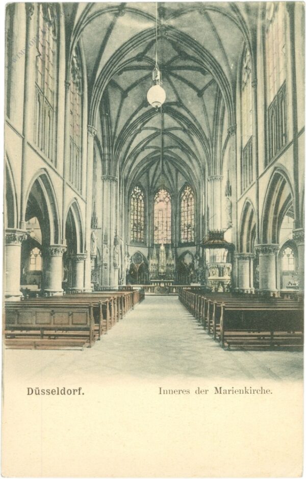 düsseldorf, inneres der marienkirche