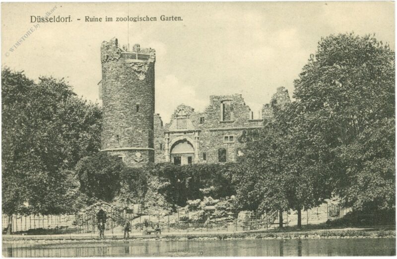 düsseldorf, ruine im zoologischen garten