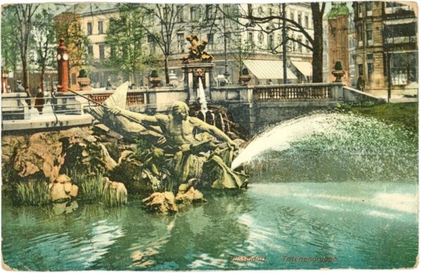 düsseldorf, tritonenbrunnen