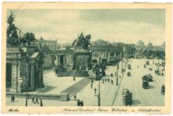 berlin, national denkmal kaiser wilhelm und schlossfreiheit