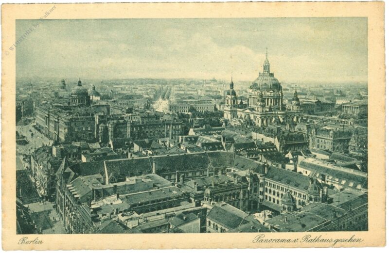 berlin, panorama vom rathaus gesehen